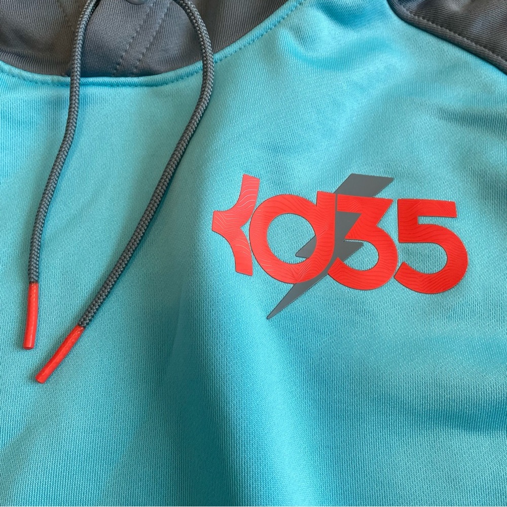Nike Kevin Durant Blue Dri-Fit Hoodie Sweatshirt - Picture 2 of 6